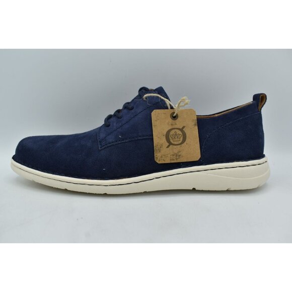 Born Mens Size 11.5 Todd Navy Indigo Calf Suede Casual Oxford Shoes main image 5
